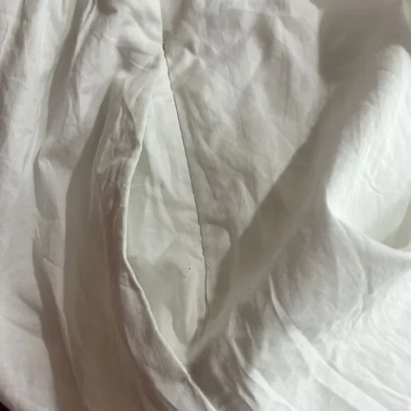 J.Crew Factory Scalloped-trim Tiered Midi Dress in White CA107 NWT - Picture 10 of 12